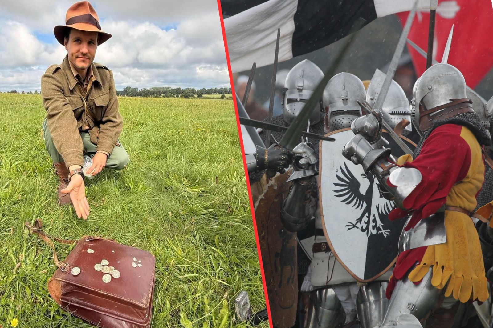 Podczas trwających od kilku dni badań archeologicznych na Polach Grunwaldu detektoryści i archeolodzy odnaleźli dziesięć średniowiecznych monet.