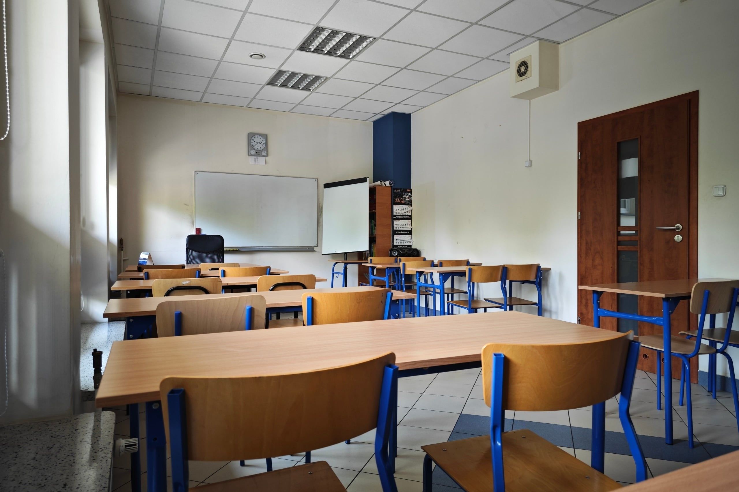 Lublin,,Lubelskie,,Poland,–,30.8.2023:,An,Empty,Classroom,At,School