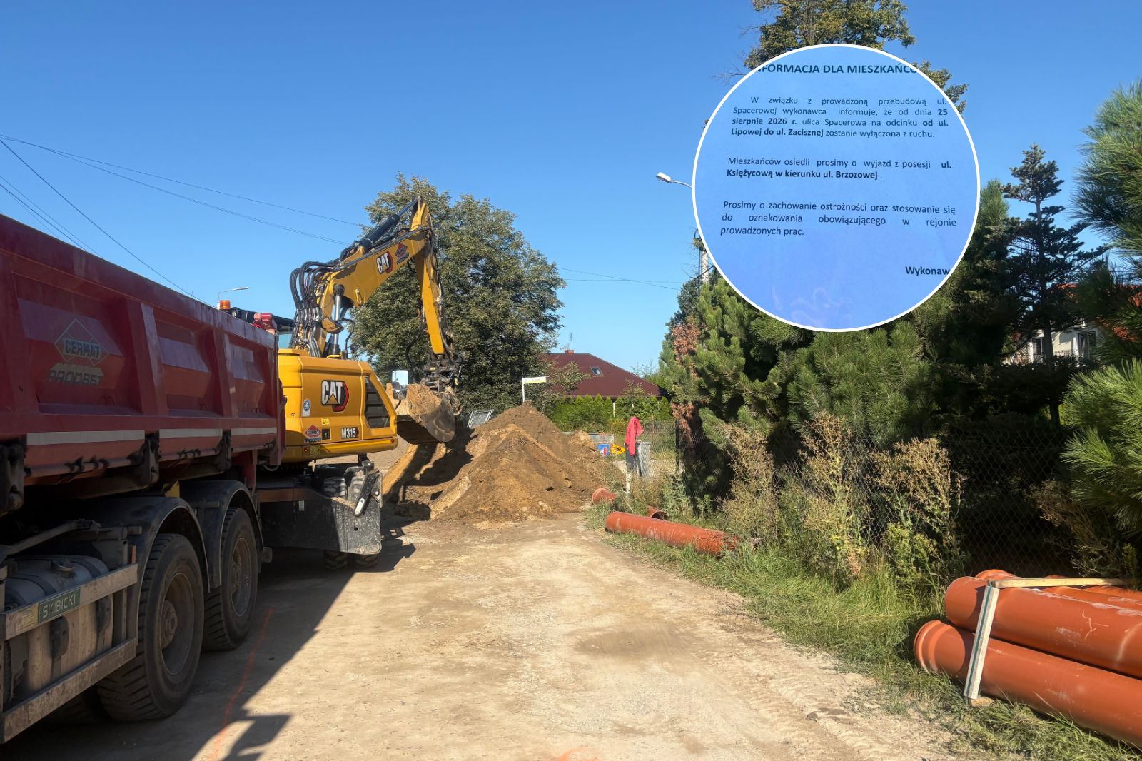 Kąty: mieszkańcy odcięci od świata przez remont drogi.