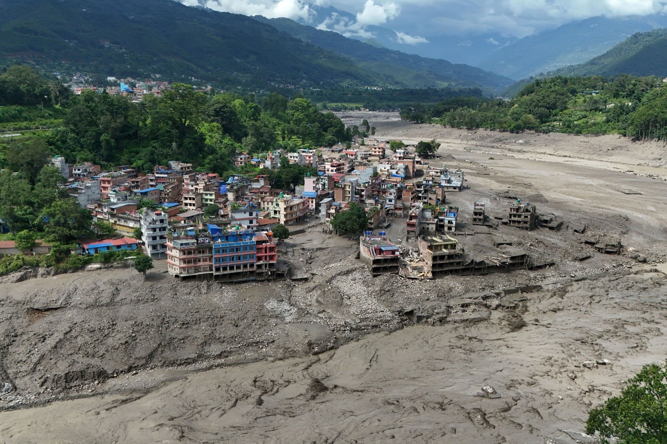 Flash flood causes widespread destruction in northern Nepal