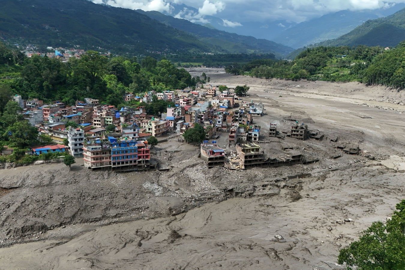 Flash flood causes widespread destruction in northern Nepal