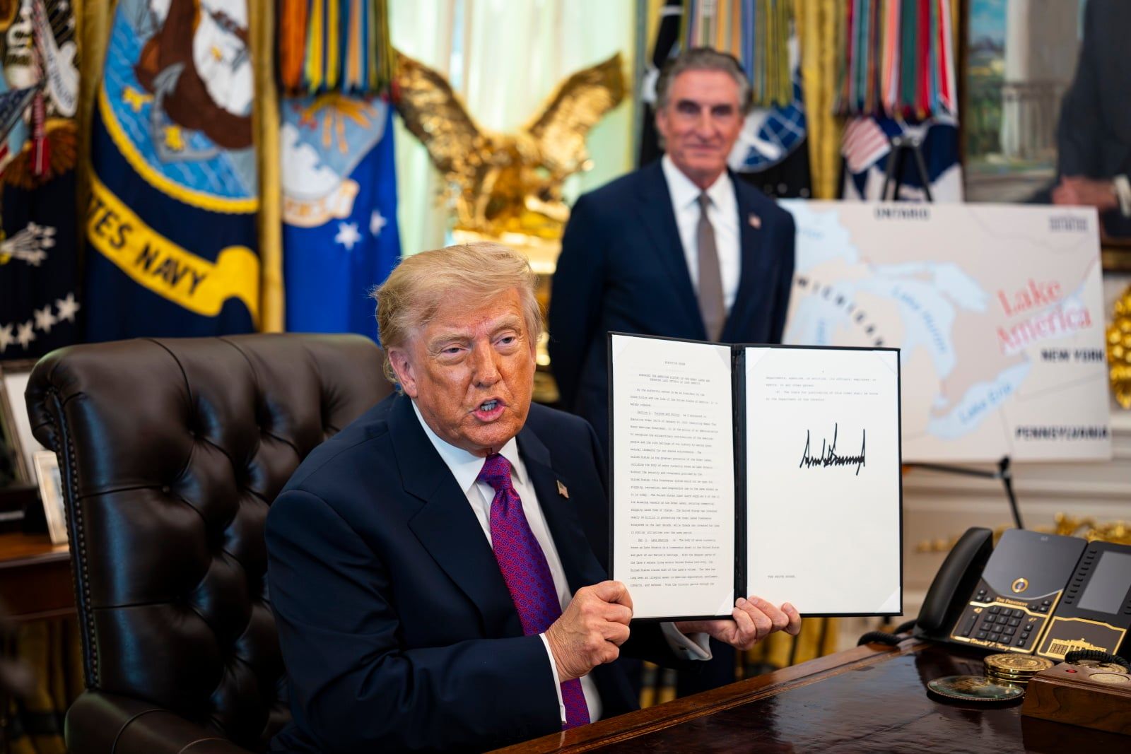 US President Donald Trump renames Lake Ontario as Lake America