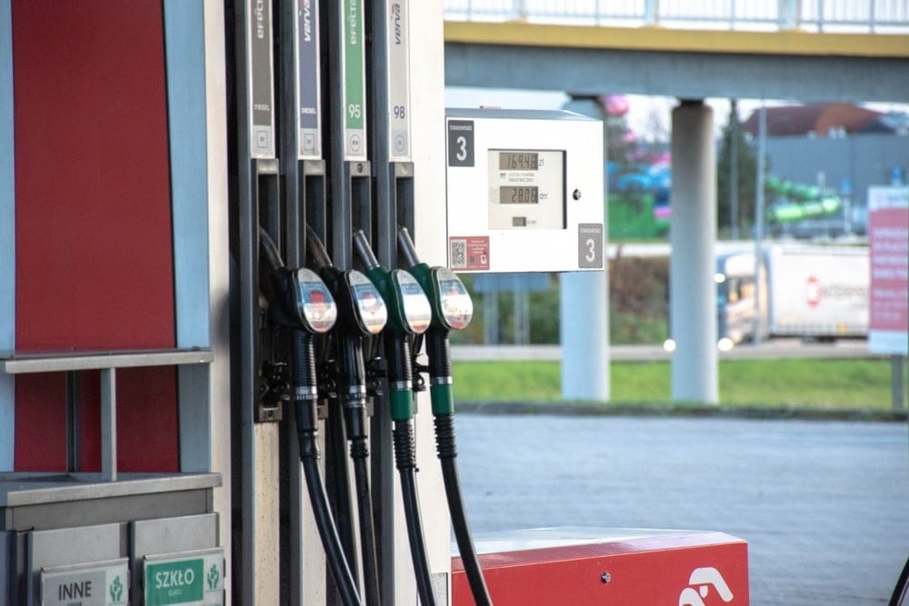 Polkowice,,Poland,11.13.2025:,Fuel,Dispensers,At,A,Polish,Gas,Station