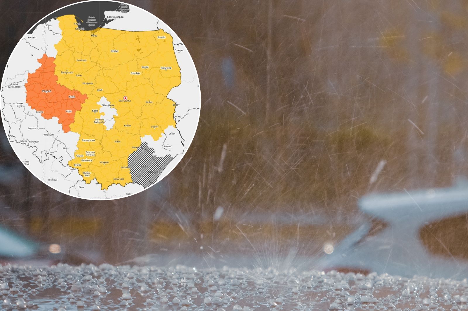 Burze z gradem i wiatrem do 75 km/h. IMGW ostrzega cztery województw