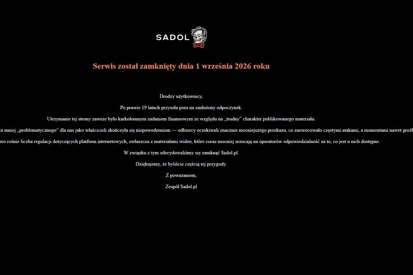 Znany polski portal zamknięty. „Odbiorcy oczekiwali znacznie mocniejszego przekazu”