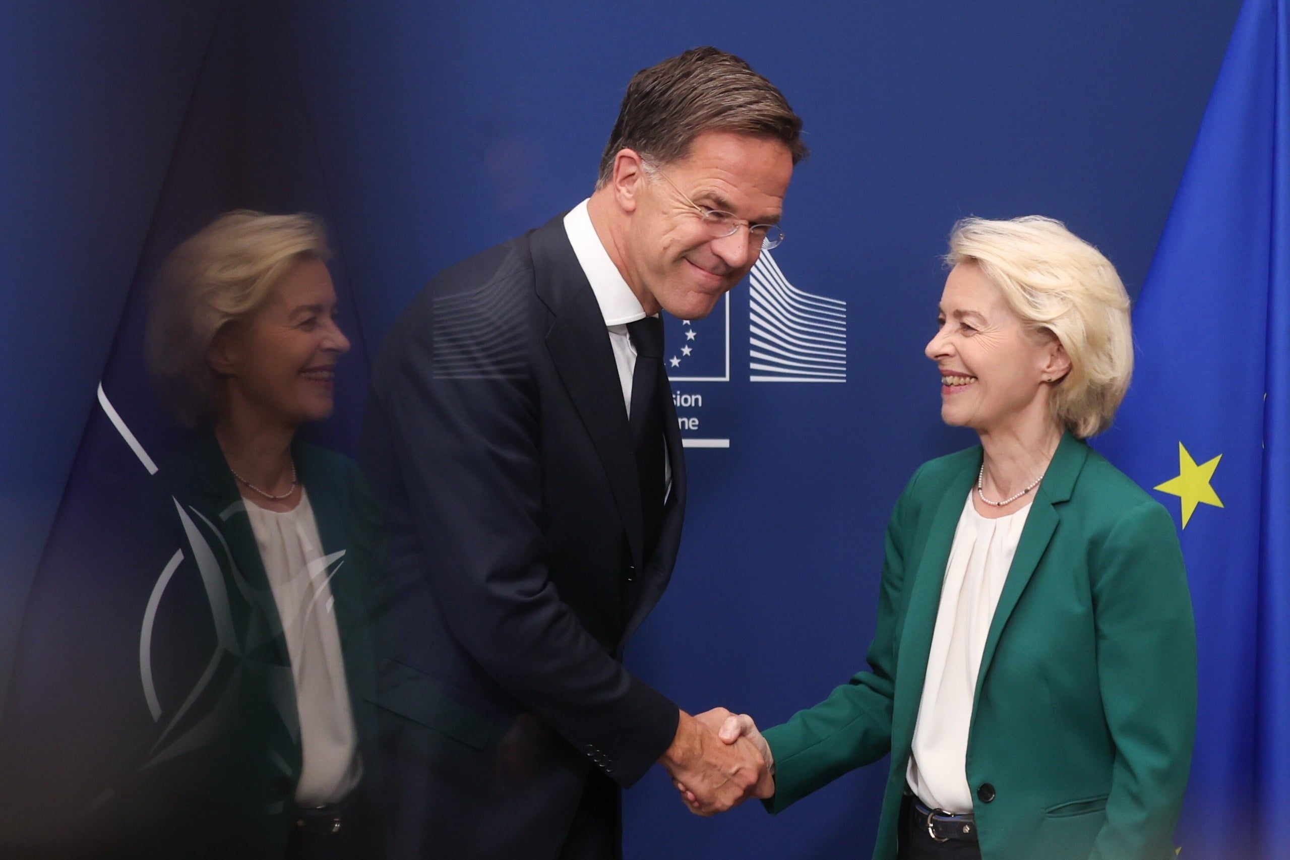 European Commission president meets with NATO secretary general in Brussels