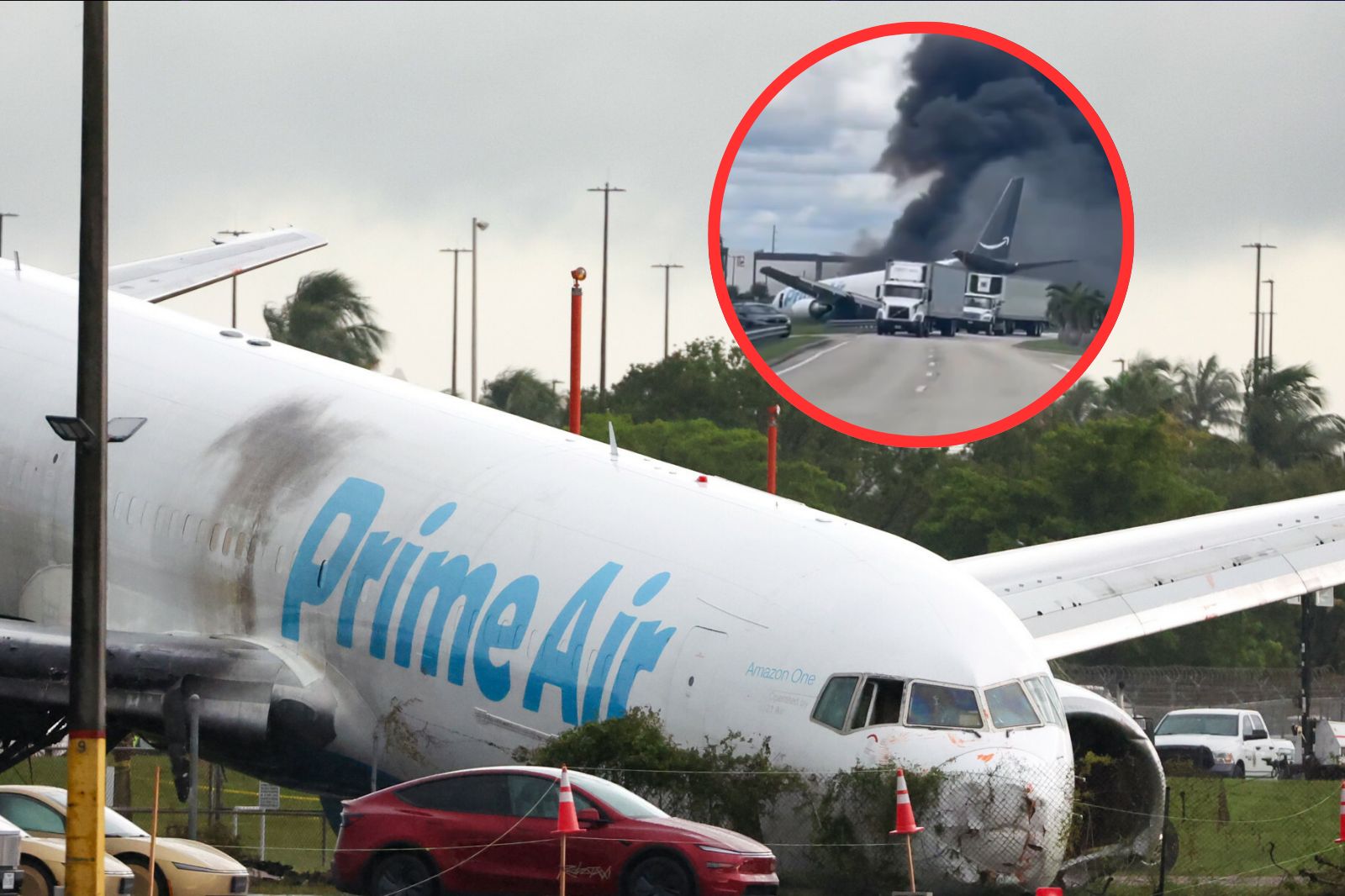 W niedzielę 6 września 2026 r. samolot Boeing 767 obsługujący lot dla Amazon Air wypadł z pasa lotniska Miami International, przebił ogrodzenie i uderzył w pojazdy na drodze