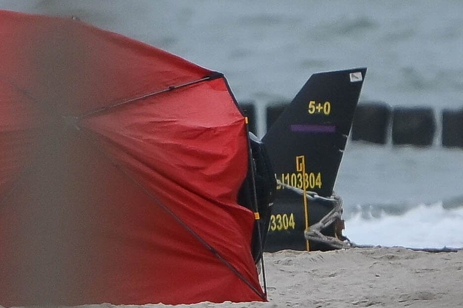 Wojskowy bezzałogowiec znaleziony na polskiej plaży