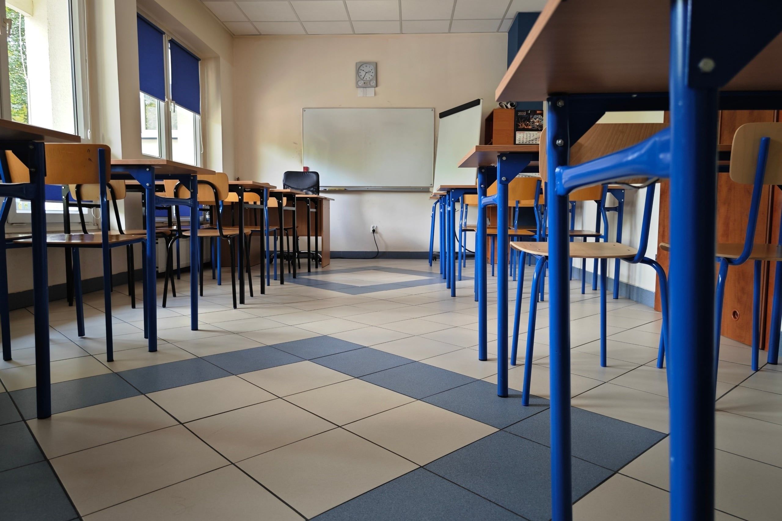 Lublin,,Lubelskie,,Poland,–,30.8.2023:,An,Empty,Classroom,At,School