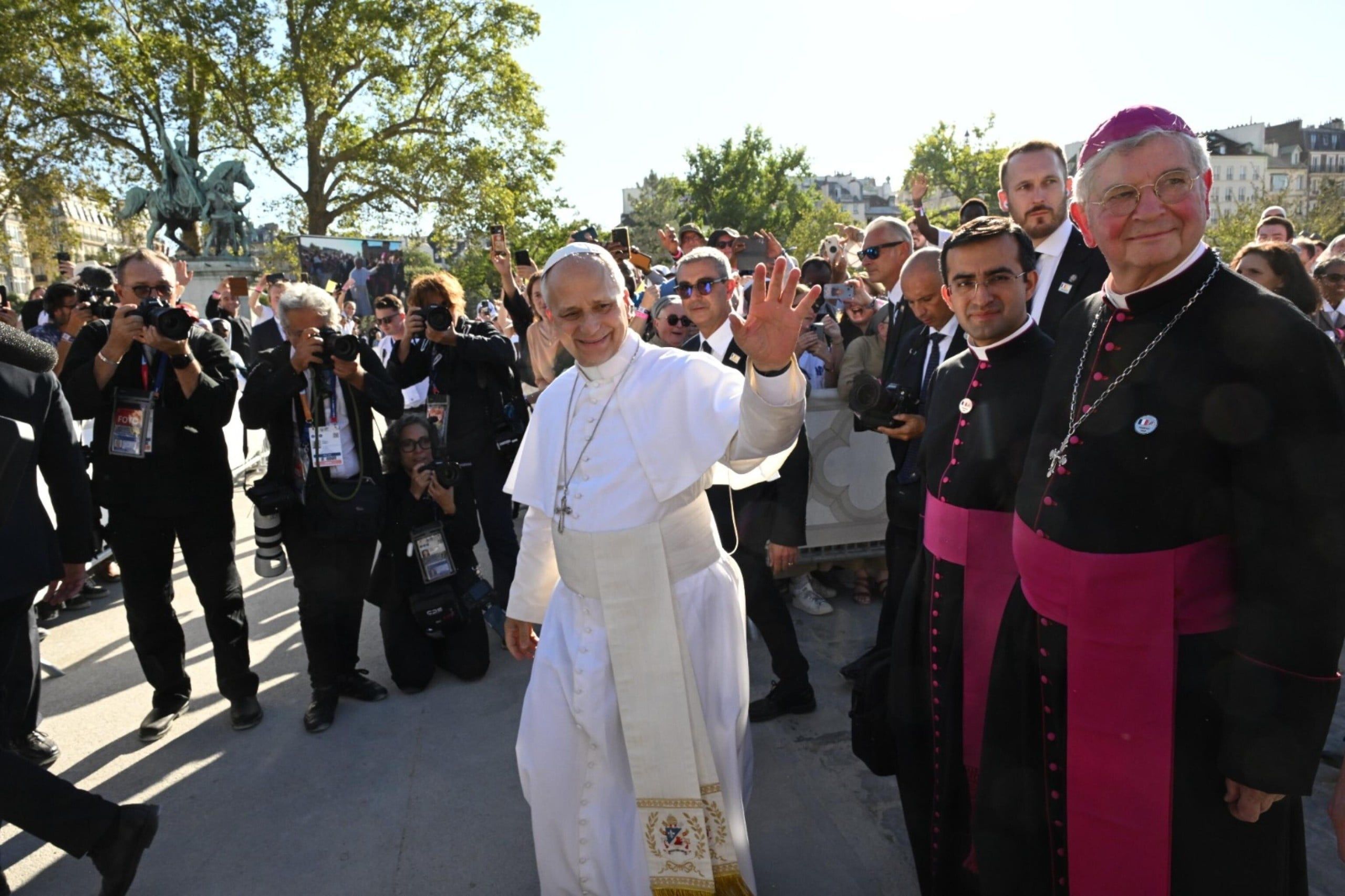 Pope Leo XIV visits Paris