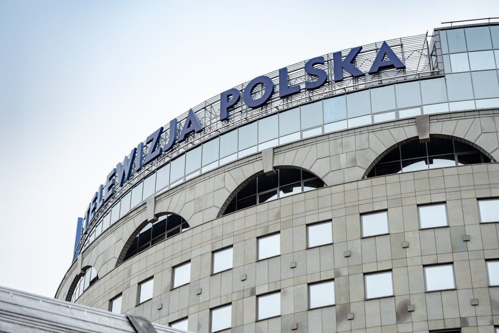 Warsaw,,Poland,-,March,24,,2025:,Tvp,Telewizja,Polska,S.a.