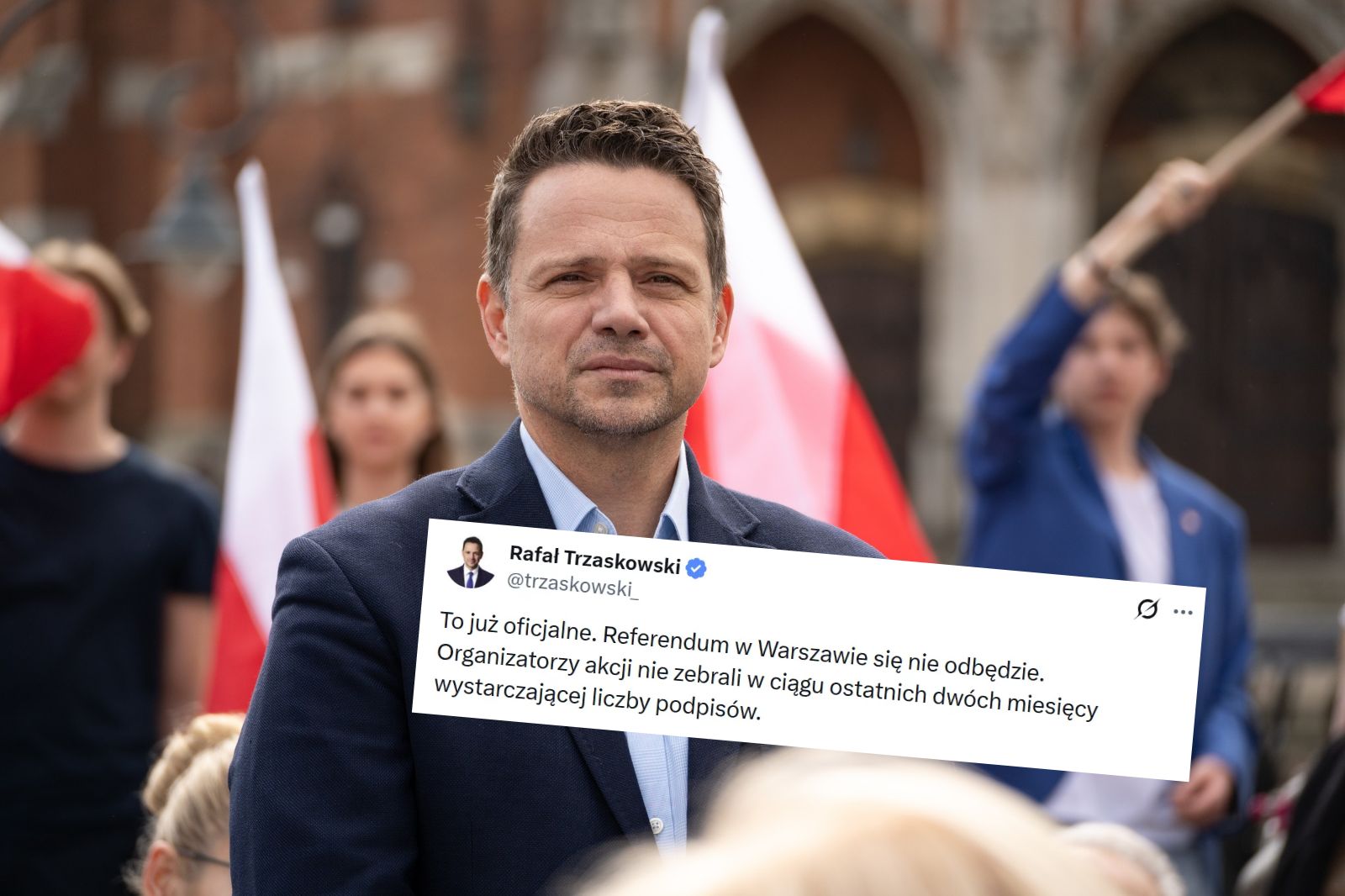 Rafał Trzaskowski reaguje ws. zakończenia zbiórki podpisów o referendum