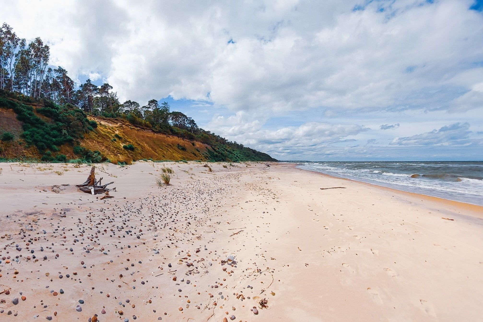 Polish,Wild,Empty,Beach,,Sunset,,Baltic,Sea,,Ustka,,Rowy,,Podd?bie