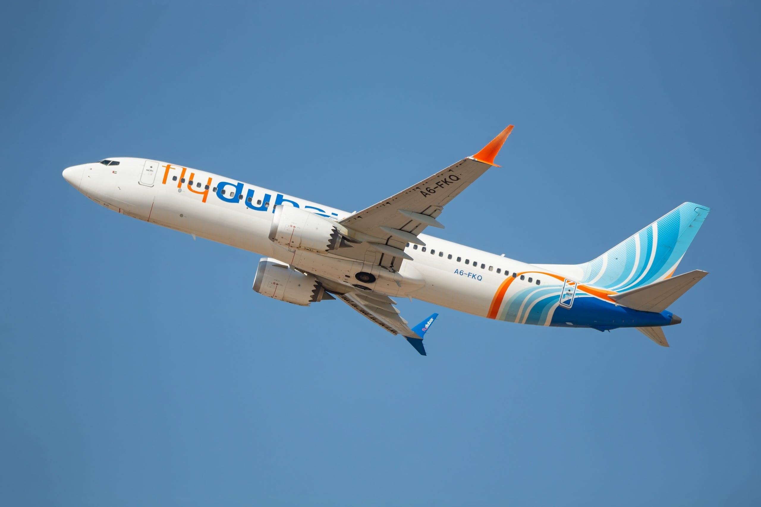 Ben,Gurion,Airport,,Israel,–,10.13.2025:,Flydubai,Boeing,737,Max