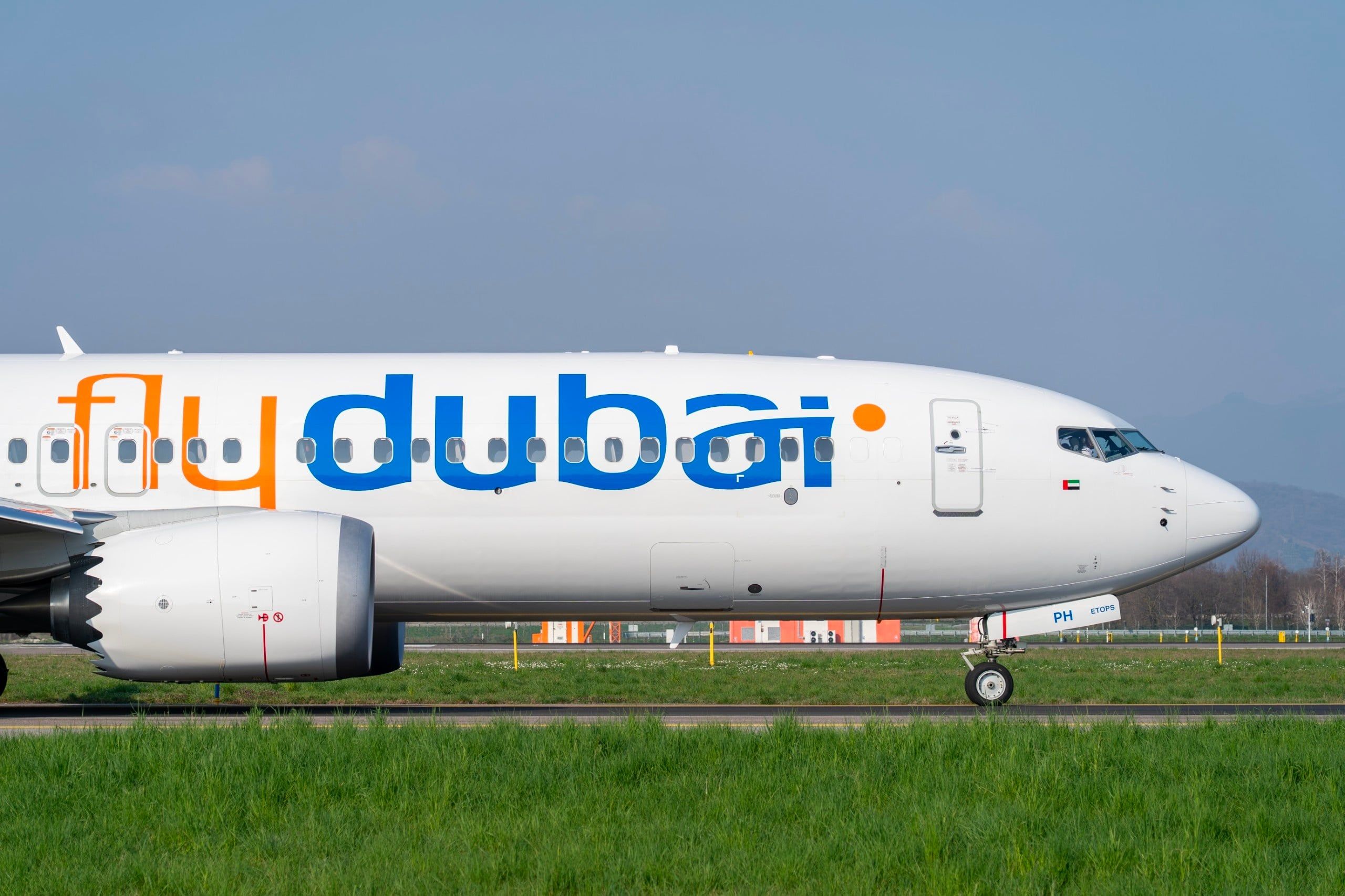 Bergamo,,Italy.,March,12,,2026.,Fly,Dubai,Boeing,737,Max