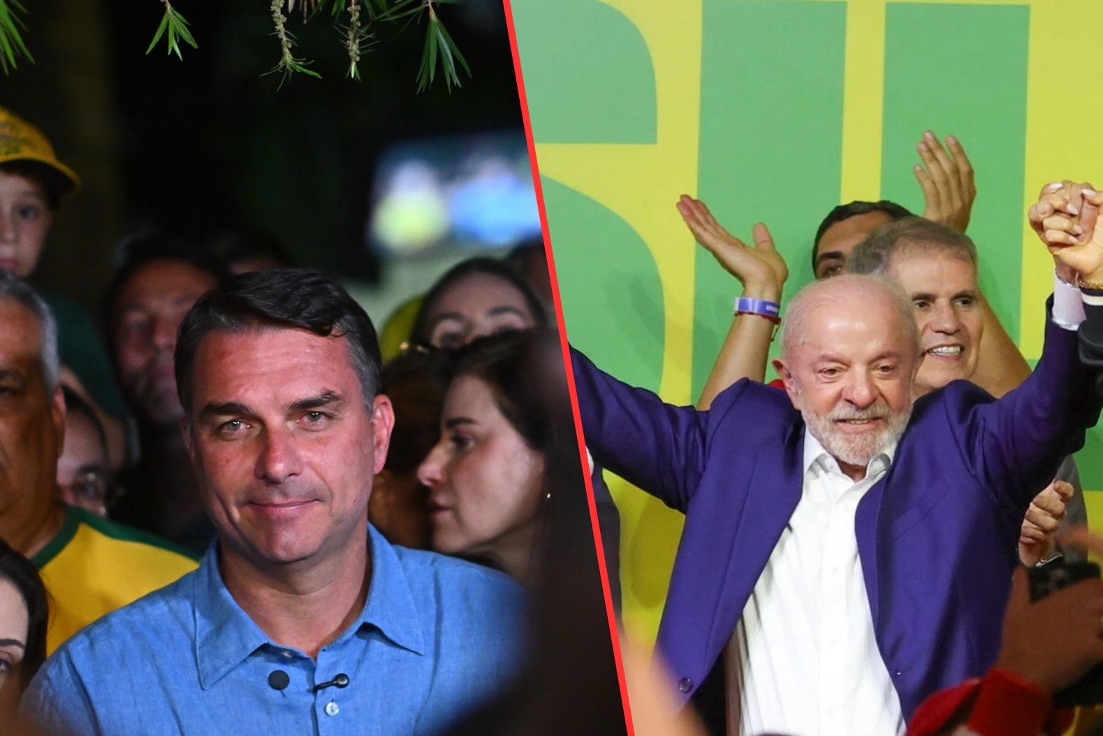 Flavio Bolsonaro i Lula da Silva