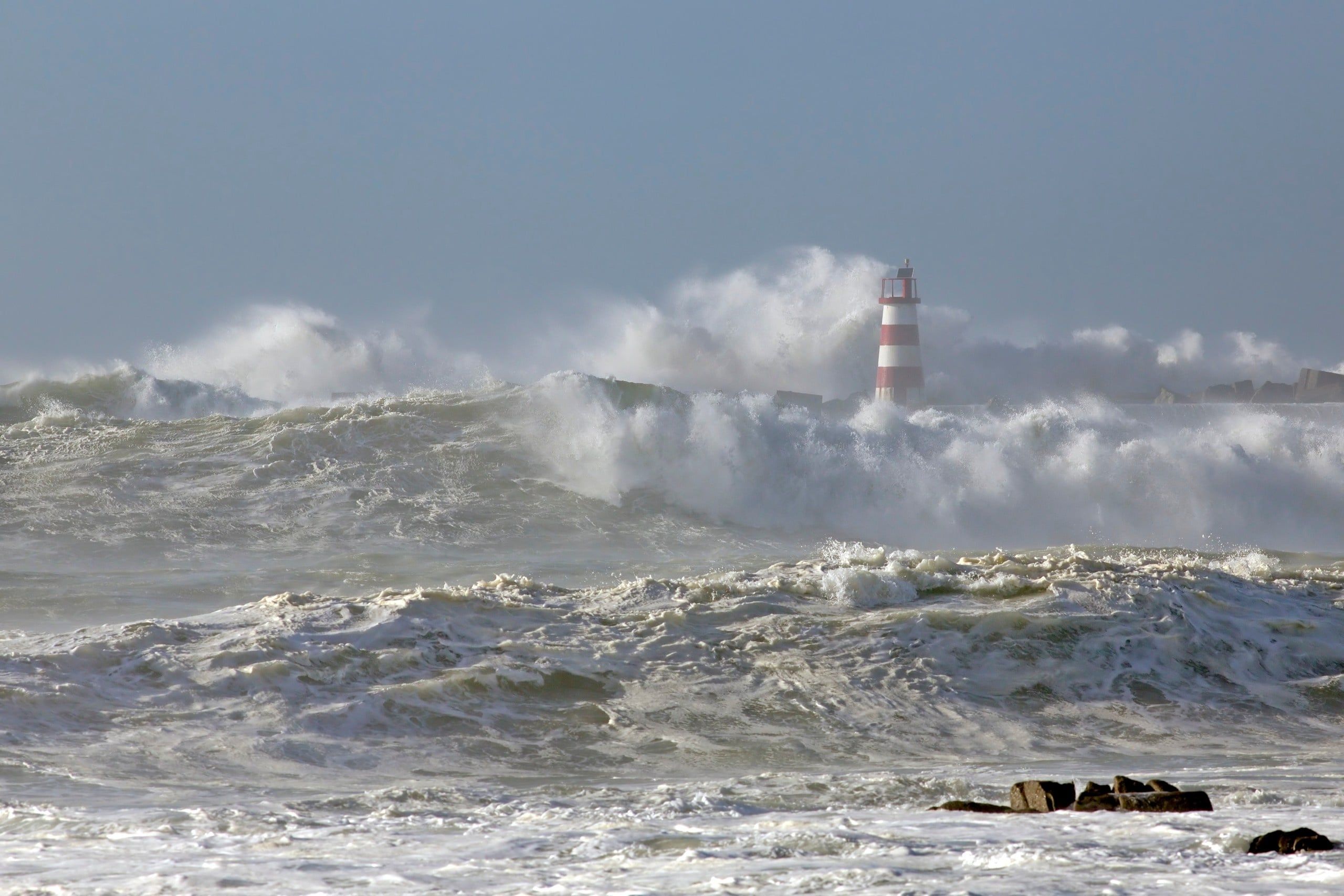 Beacon,And,Pier,Of,Povoa,Do,Varzim,E,Vila,Do