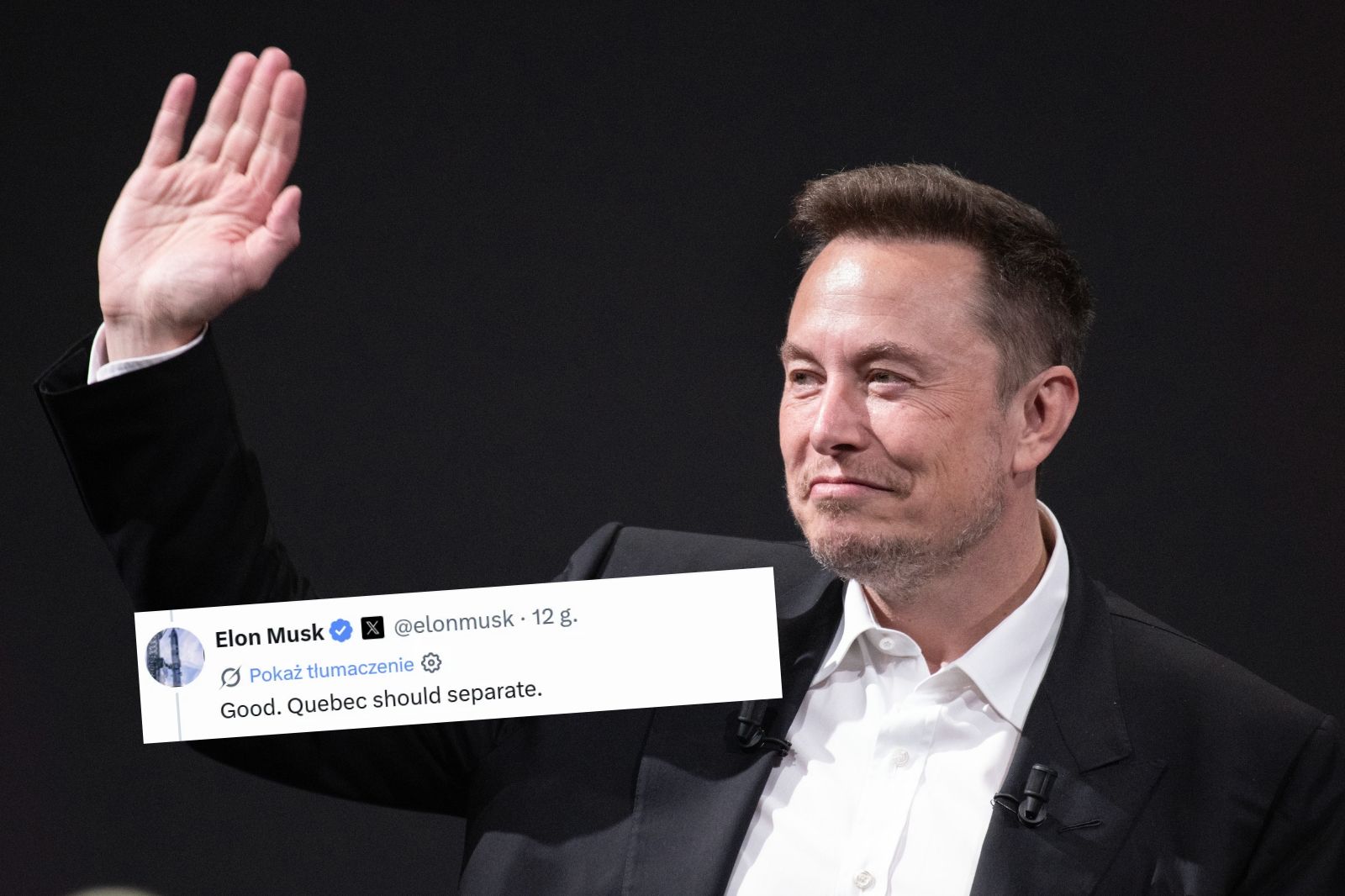 Elon Musk poparł secesję Quebeku. Wspomniał o dwóch innych prowincjach Kanady