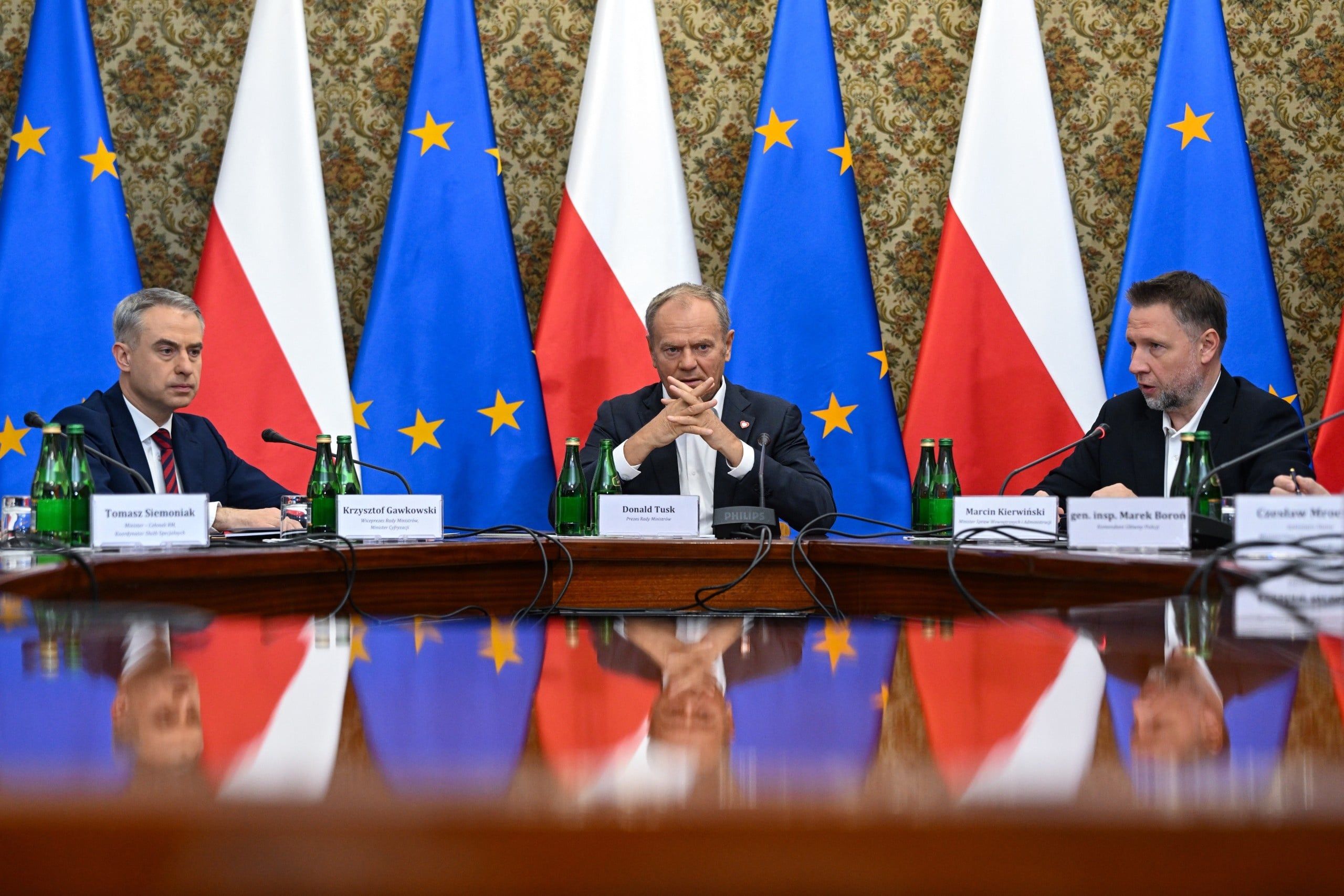 Donald Tusk, Marcin Kierwiński, Krzysztof Gawkowski