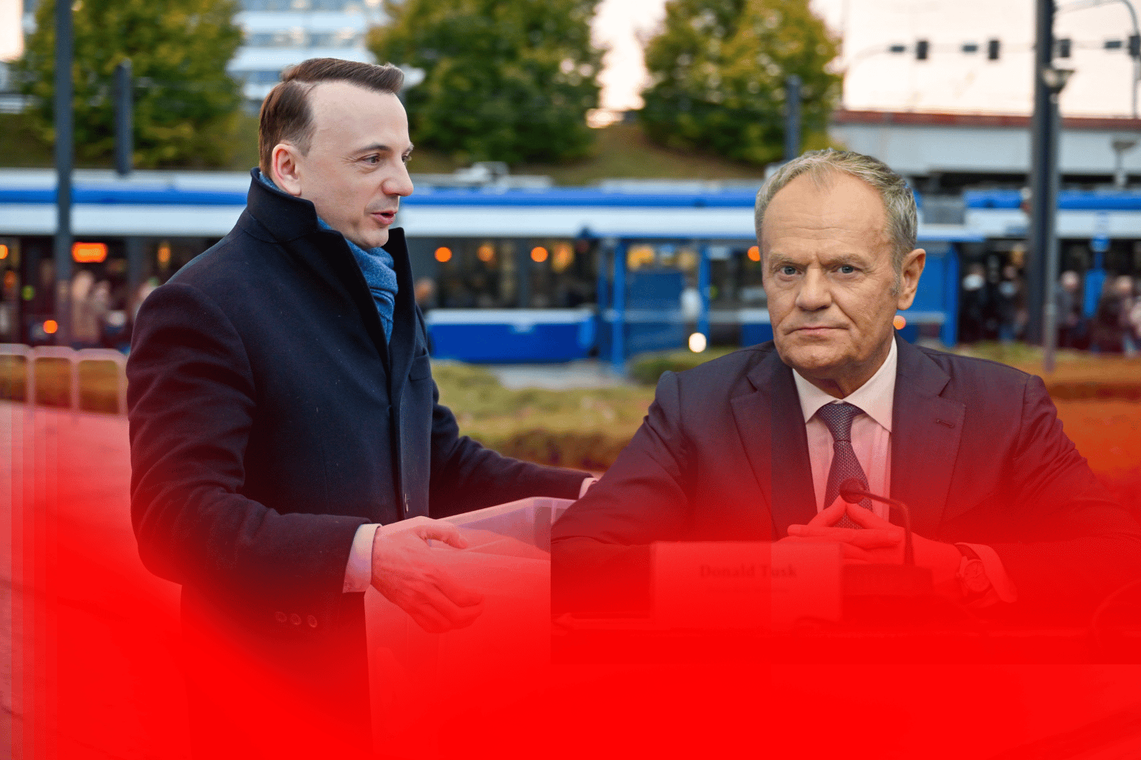 Łukasz Gibała, Donald Tusk