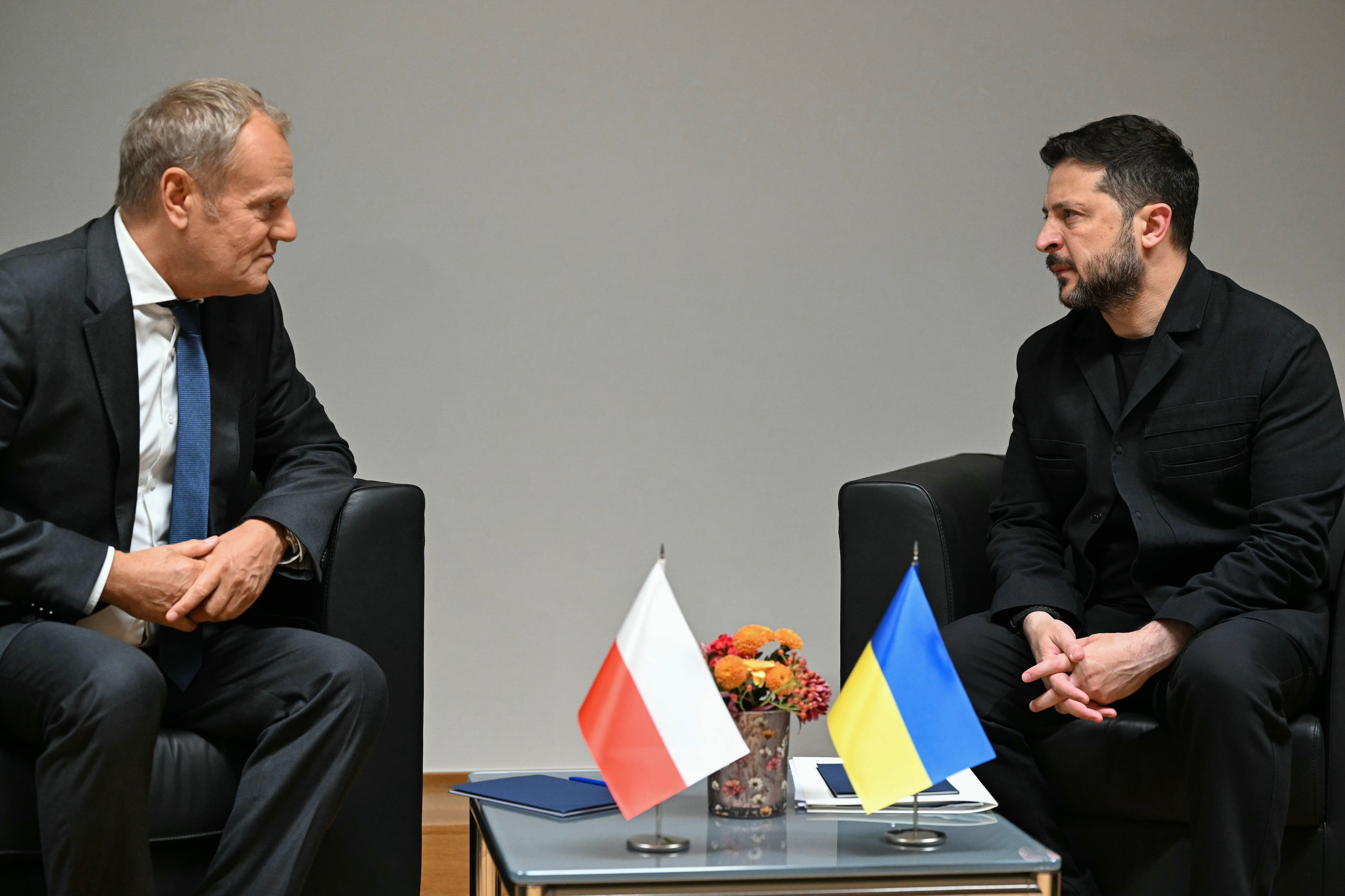 Donald Tusk i Wołodymyr Zełenski
