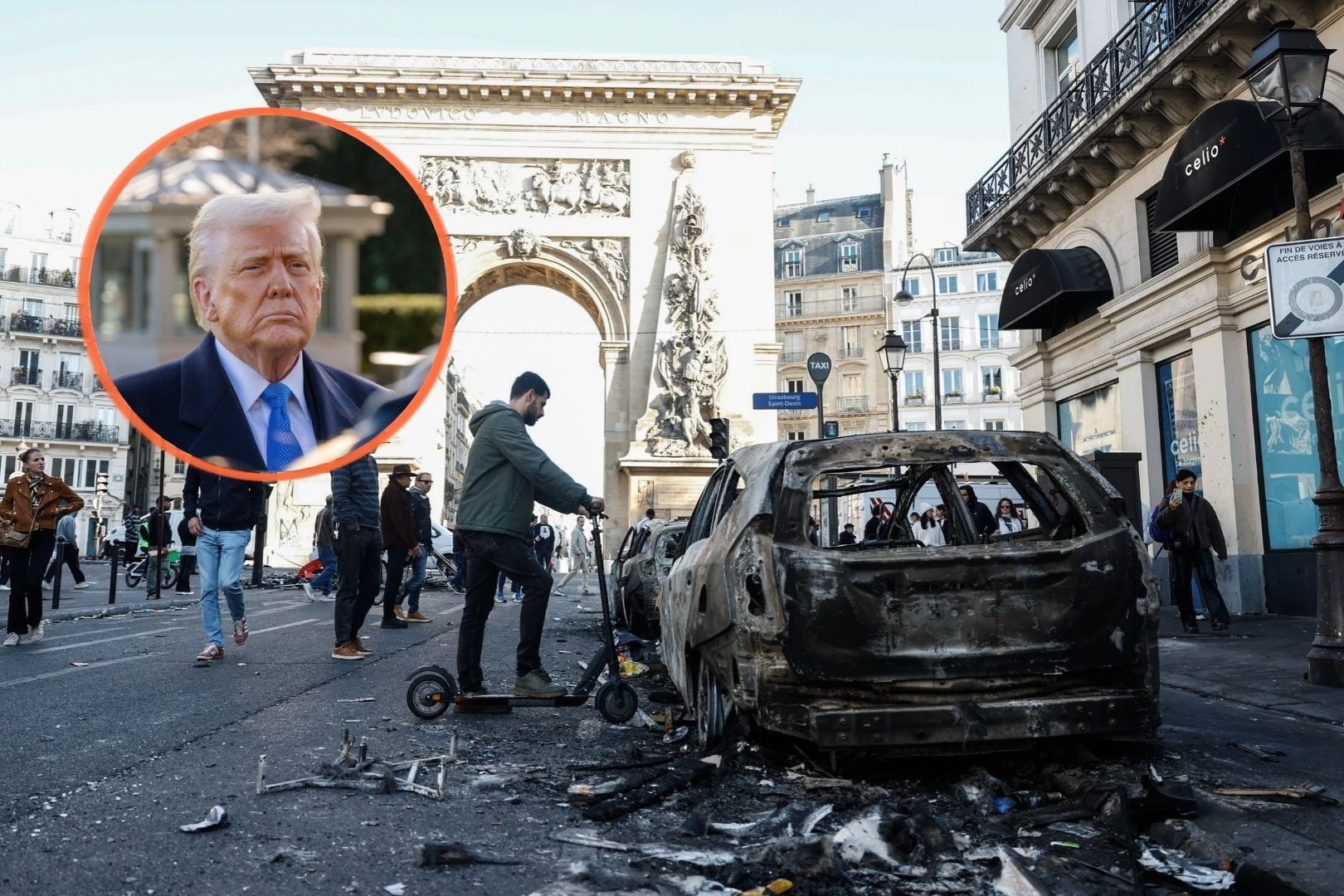 Zamieszki we Francji. Trump komentuje. „Niegdyś wielki kraj”