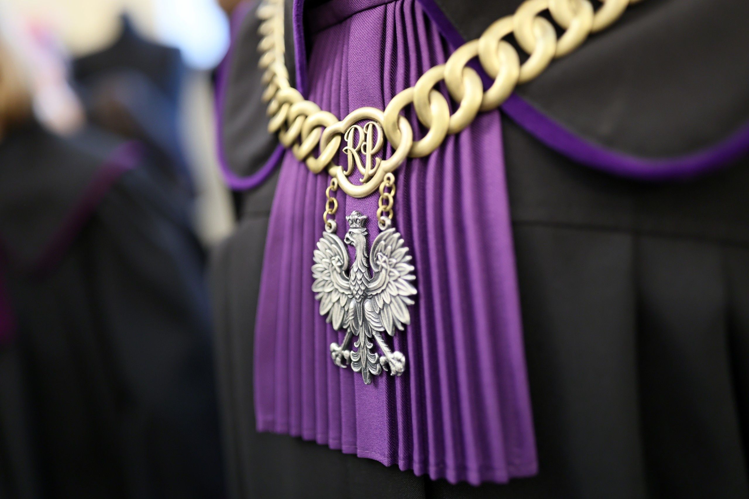 Judge's,Chain.,Polish,Court,Trial,Law,Insignia,Lies,On,The