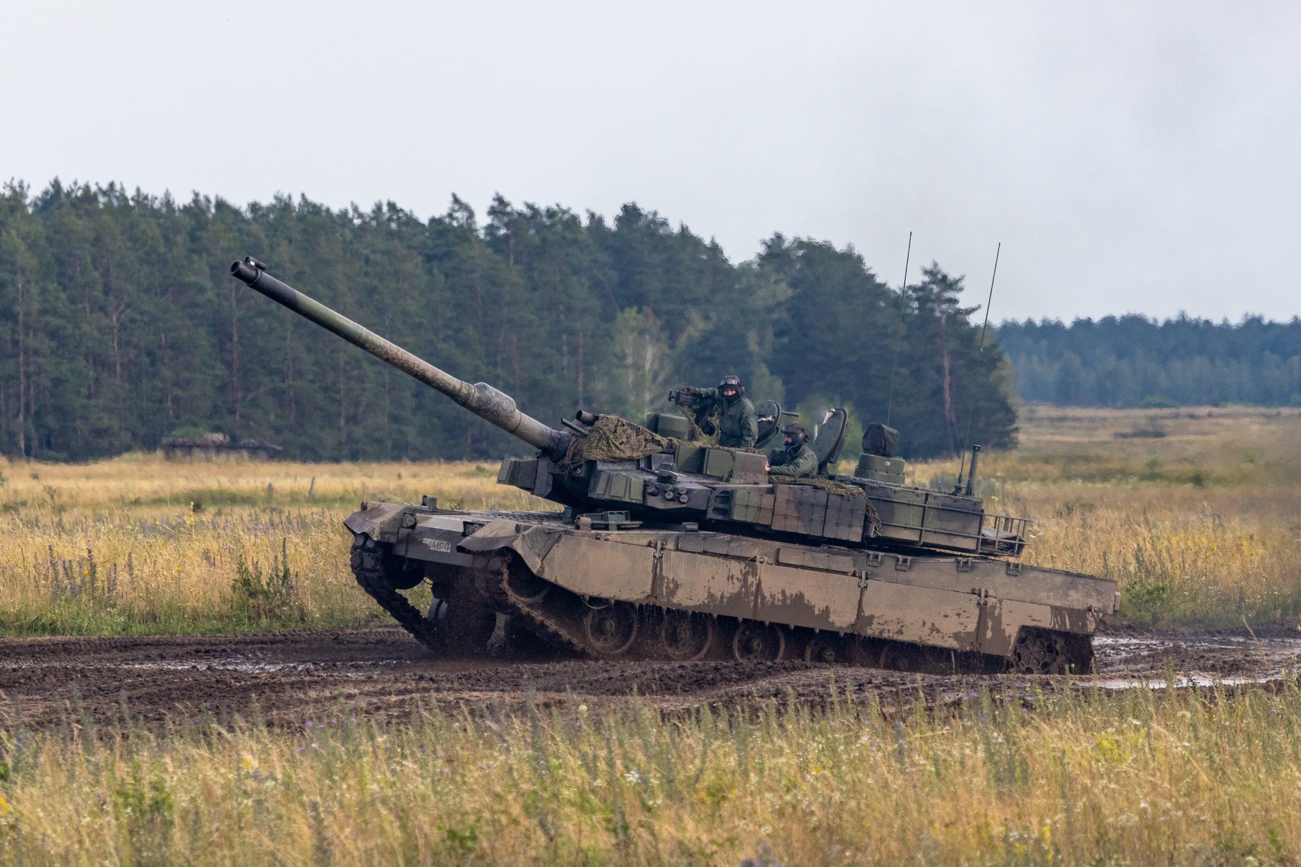 Orzysz,,Poland,August,01,2025:,A,Polish,Army,Tank,Drill