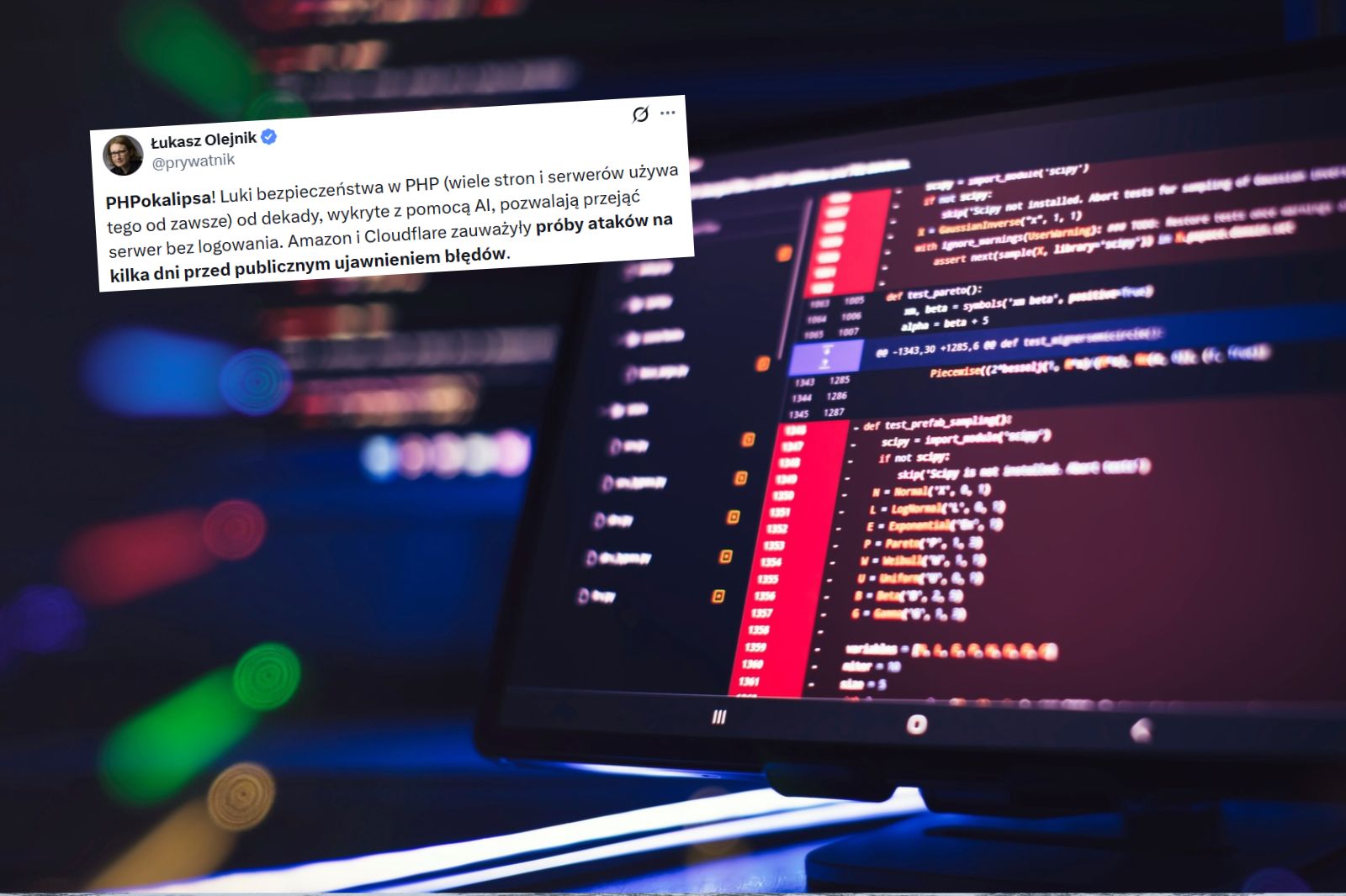 Możliwe wycieki danych. Eksperci cyberbezpieczeństwa o lukach w PHP