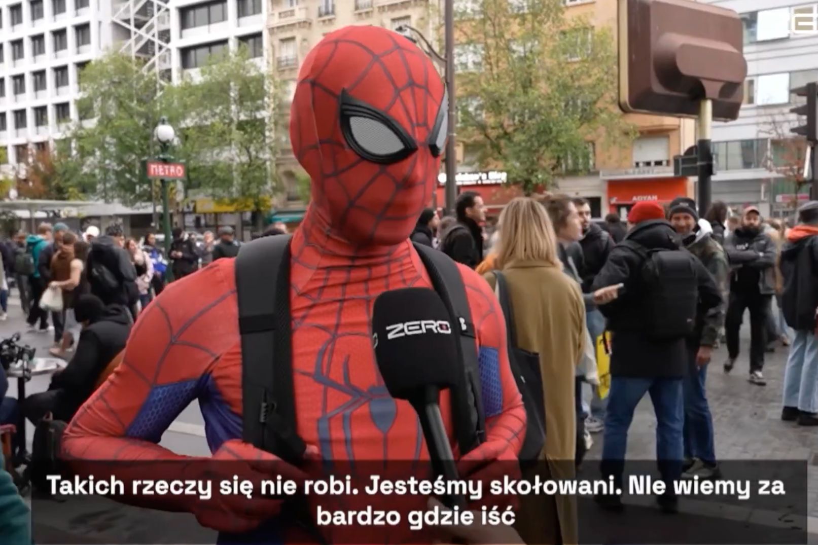 Manifestacja w Paryżu
