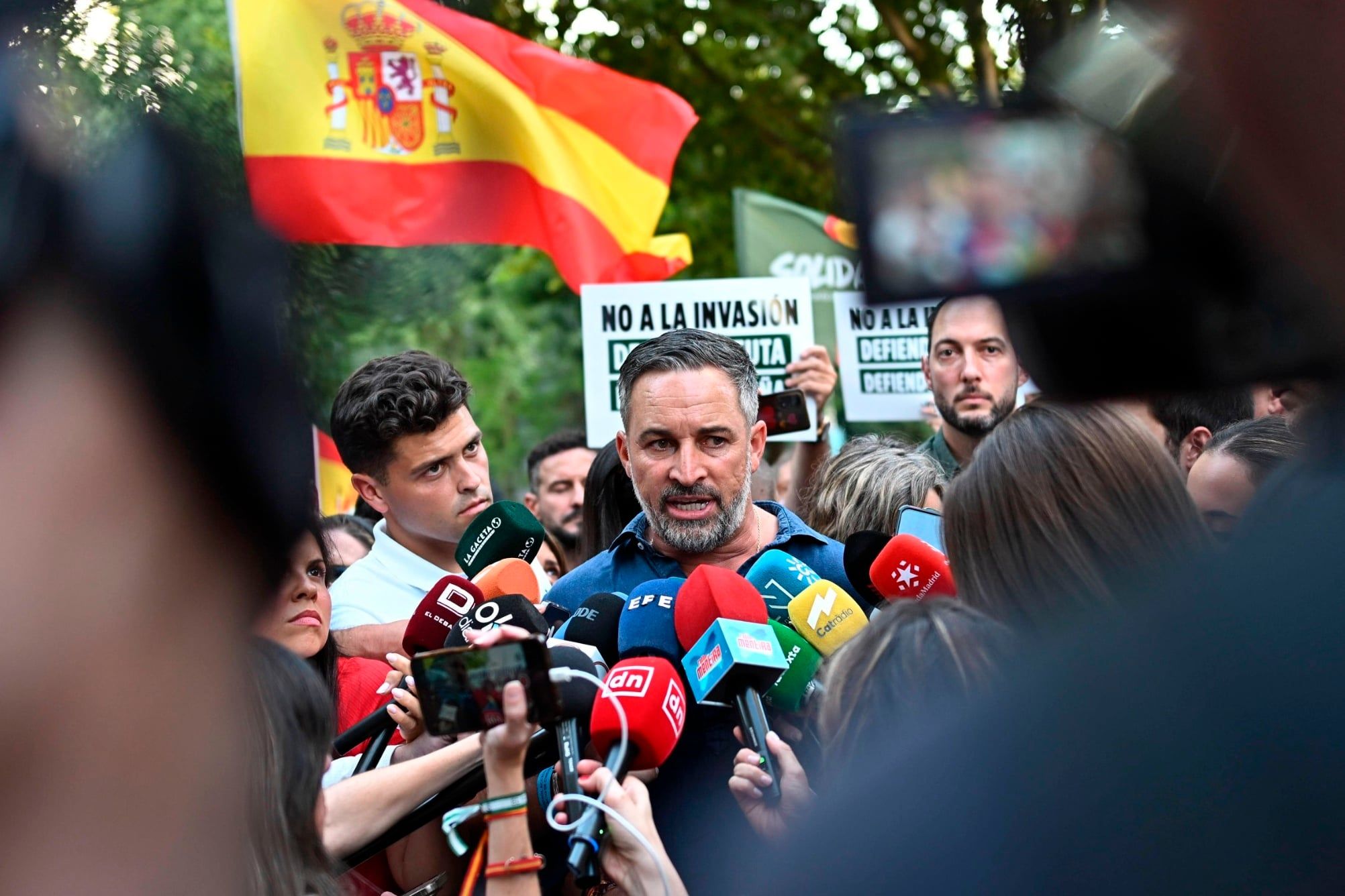 Wybory w Hiszpanii. Partia Ludowa i Vox zawarły pakt senacki. Na zdj. Santiago Abascal, przewodniczący Vox