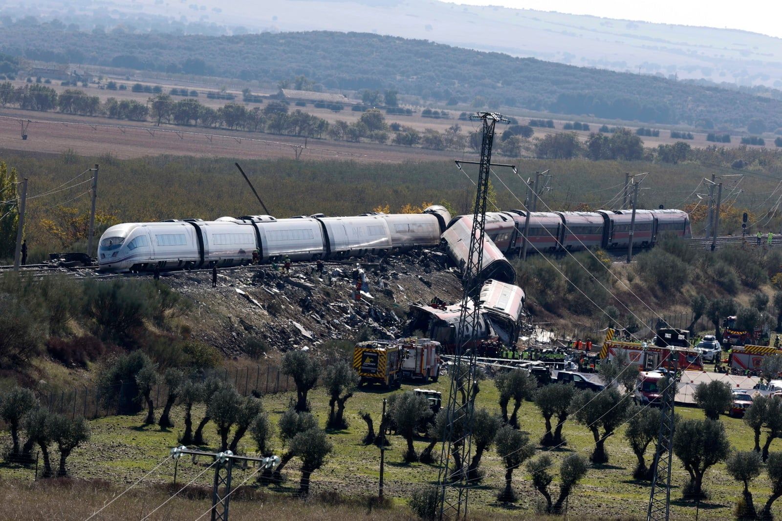 Two high-speed trains collide in Spain