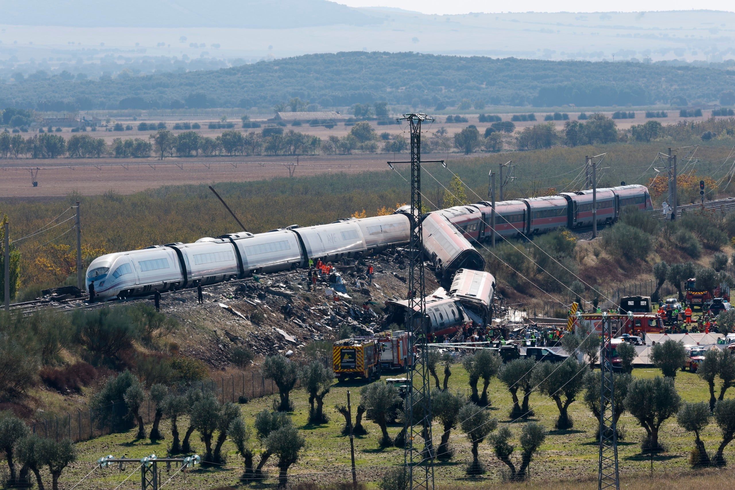 Two high-speed trains collide in Spain