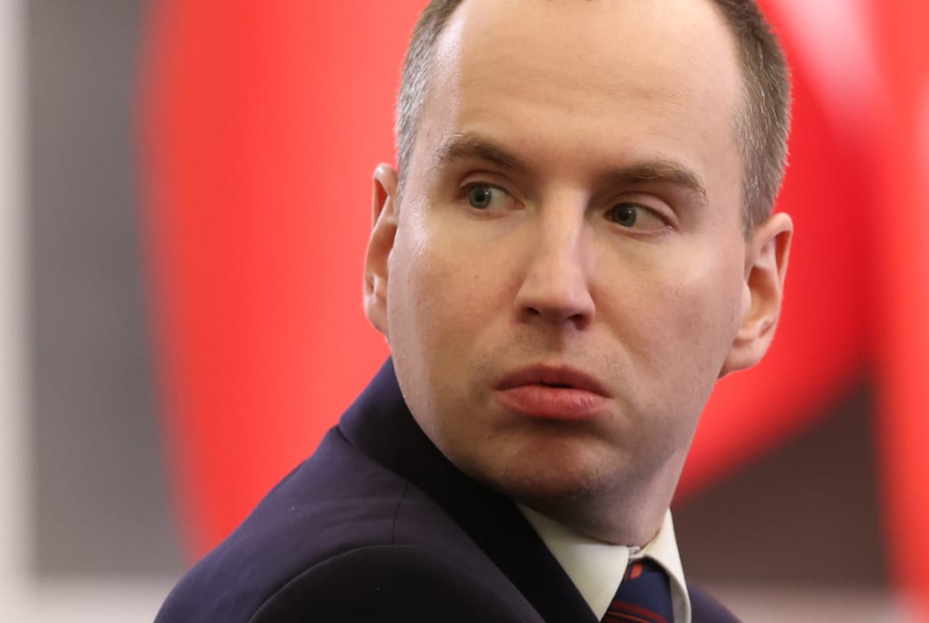 Prezydent broni Adama Andruszkiewicza. Andrzej Iwanczuk/REPORTER