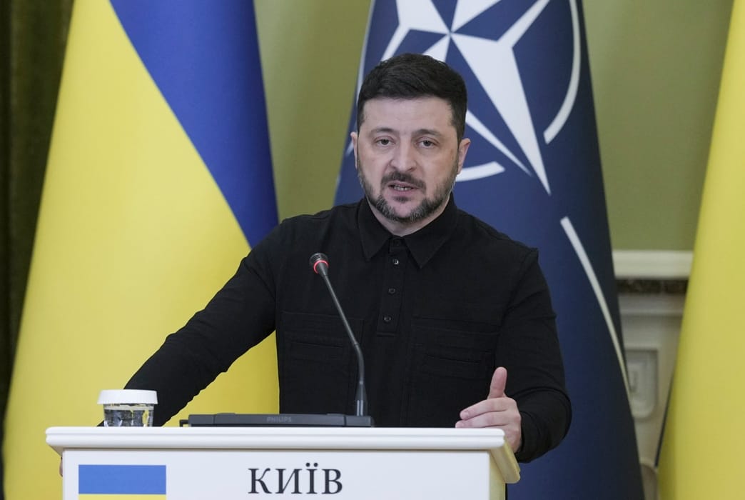 Prezydent Ukrainy Wołodymyr Zełenski, 2026 r. (fot.PAP/EPA/STRINGER)