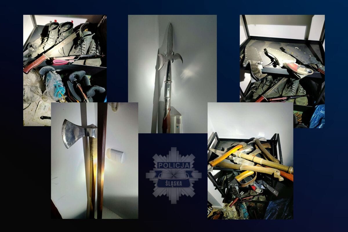 Broń, którą 39-latek miał w mieszkaniu i próbował użyć przeciwko policjantom. 