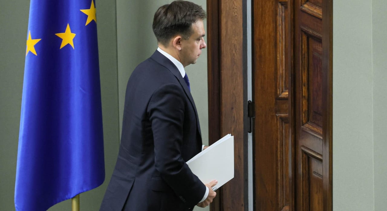 Minister finansów i gospodarki Andrzej Domański