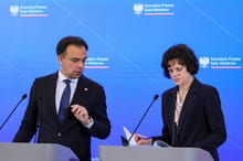 Minister finansów Andrzej Domański i wiceminister finansów Hanna Majszczyk