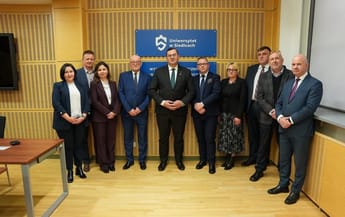 Spotkanie ministra rolnictwa i rozwoju wsi Stefana Krajewskiego z Kolegium Rektorskim Uniwersytetu w Siedlcach.