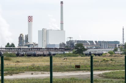 Rafineria w Schwedt w Brandenburgii