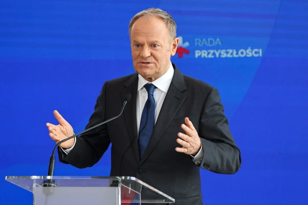 Warszawa, 10.02.2026. Premier Donald Tusk podczas powołania Rady Przyszłości, 10 bm. w Gmachu Skyliner w Warszawie. (amb) PAP/Albert Zawada