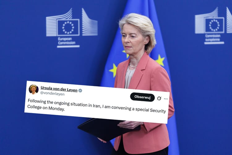 Von der Leyen zwołuje na poniedziałek Kolegium Bezpieczeństwa.