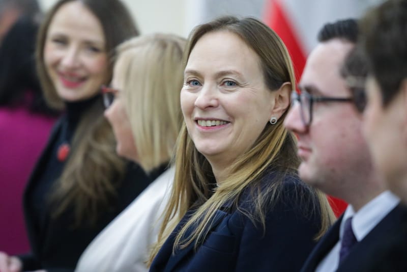 Katarzyna Pełczyńska-Nałęcz na posiedzeniu rządu. Fot. PAP/Tomasz Gzell