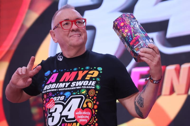 Jerzy Owsiak podczas 34. Finału WOŚP. Fot. PAP/Leszek Szymañski