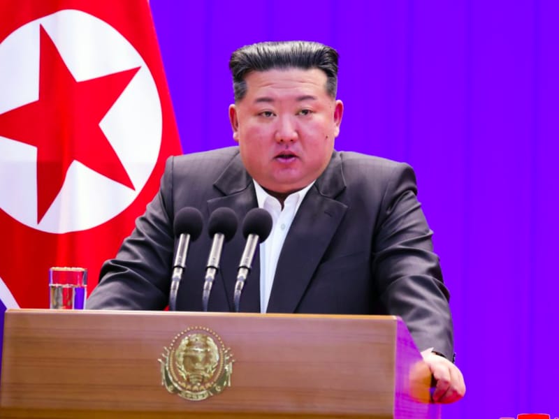 Dyktator Korei Północnej Kim Dzong Un. (fot. arch. KCNA)