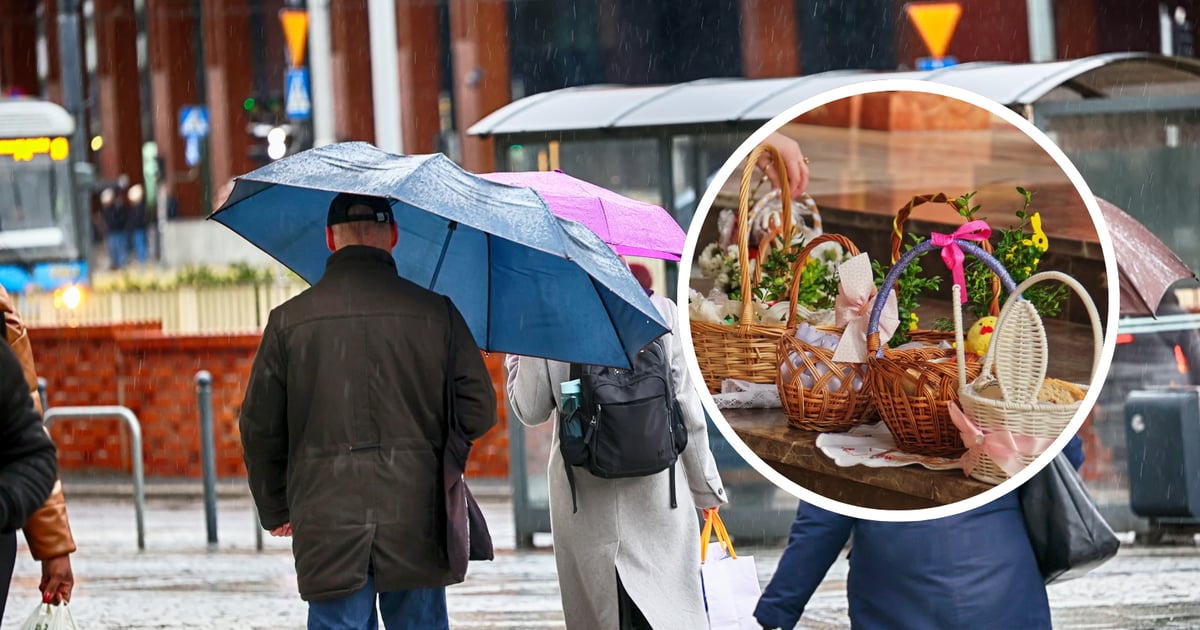 Prognoza pogody na Wielkanoc. Nad Polskę nadciągną deszczowe chmury