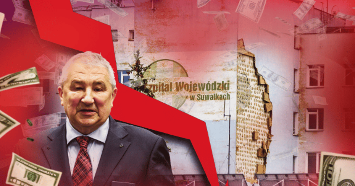 Tynk leci, a długi i wynagrodzenie dyrektora rosną. Tak się zarządza szpitalem w Suwałkach