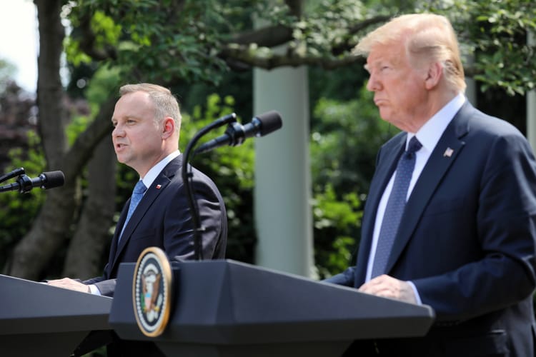 Andrzej Duda i Donald Trump w Waszyngtonie.