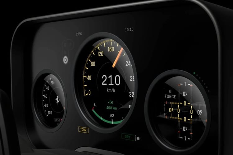 Wnętrze Ferrari Luce.