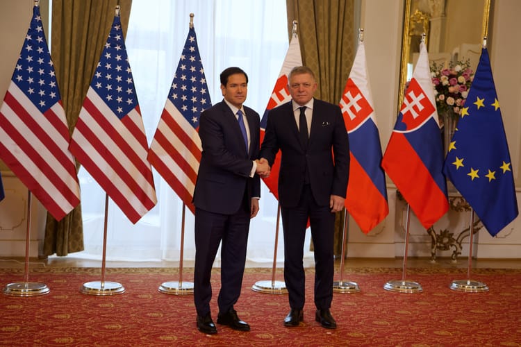 U.S. Secretary Of State Marco Rubio Meets Slovakian PM Robert Fico